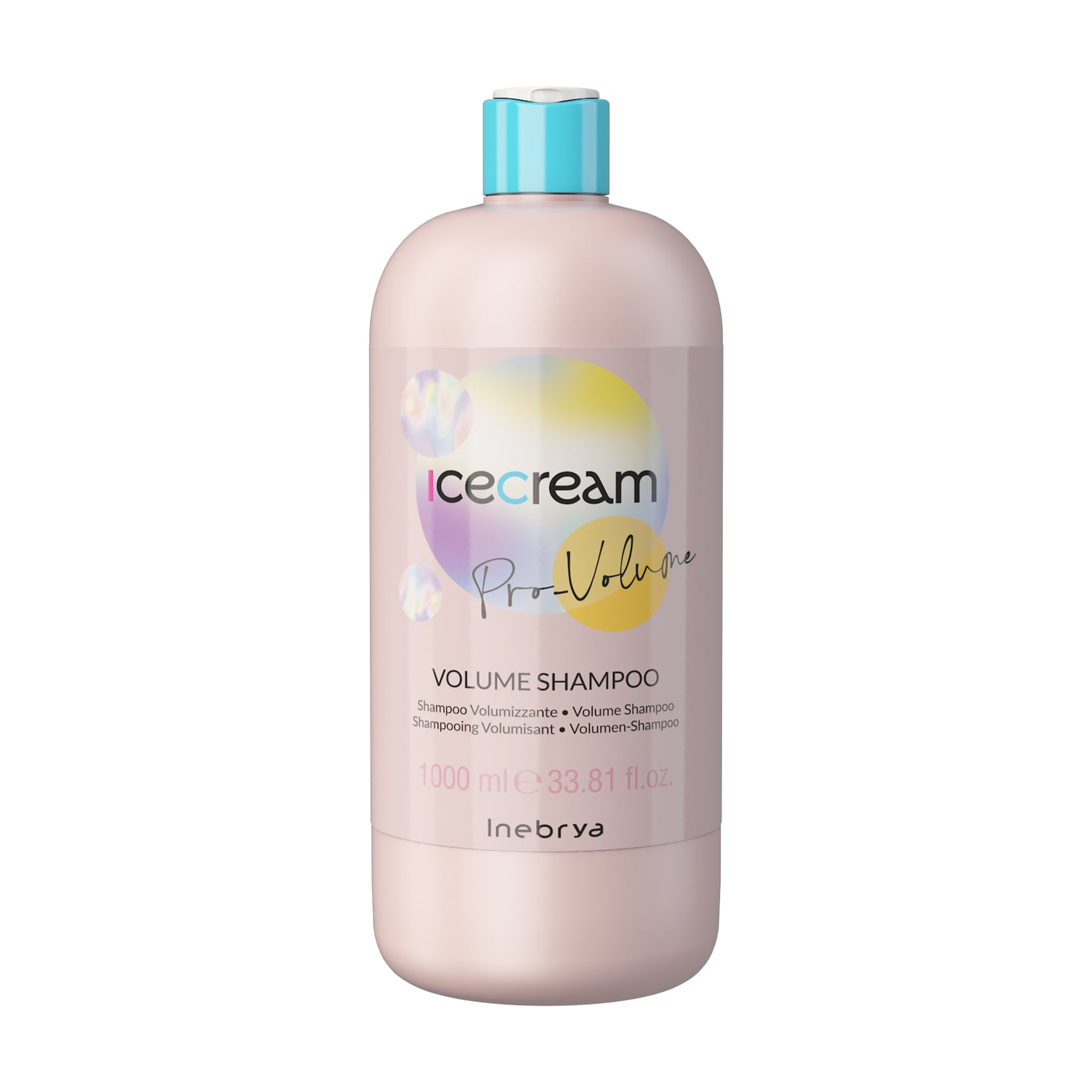 Шампунь Inebrya Ice Cream Pro-Volume Shampoo pH 5.5 для об'єму тонкого волосся, з аргініном, 1 л
